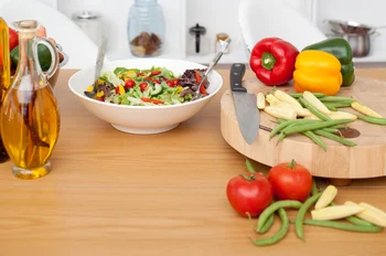 Fresh salad on the table
