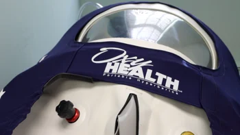 Close-up of a hyperbaric oxygen therapy chamber used for advanced oxygen therapy treatments.