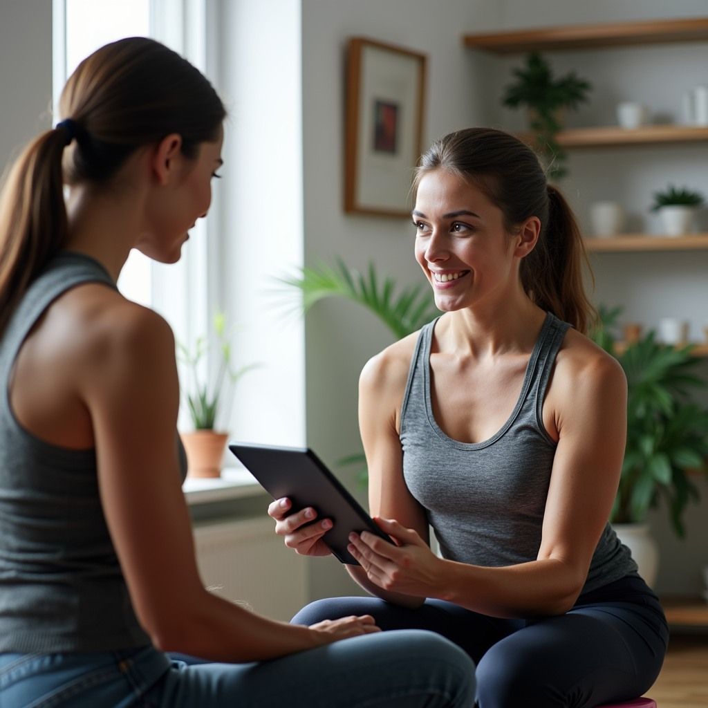 Functional medicine provider creating a personalized wellness plan based on individual health goals and lifestyle.