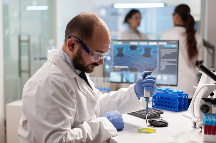 Laboratory professional performing advanced functional medicine testing for personalized health insights.