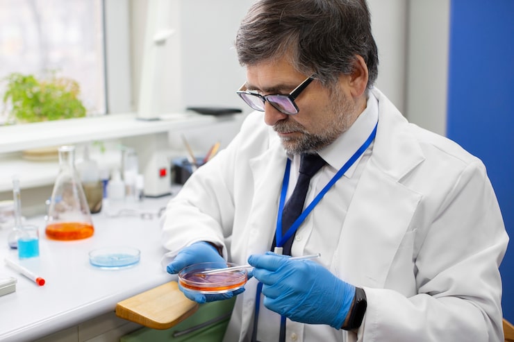 Healthcare professional reviewing advanced lipids testing results to create a personalized cardiovascular wellness plan.