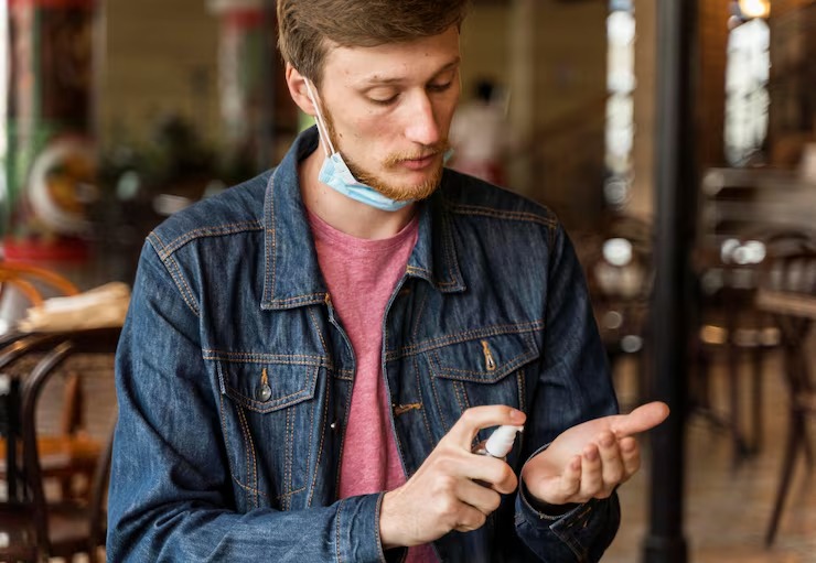 Person checking glucose readings with a continuous glucose monitor to support healthy blood sugar management.