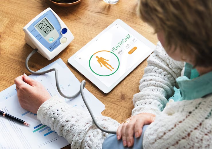 Patient reviewing blood sugar and metabolic health results during a wellness evaluation
